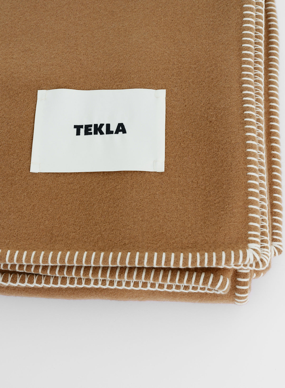 Lamswollen deken, eiken - Tekla