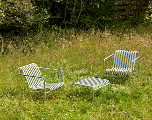 Palissade Lounge Chair Low, Sky Grey - HAY