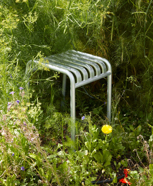 Palissade Stool, Galvanised Steel - HAY