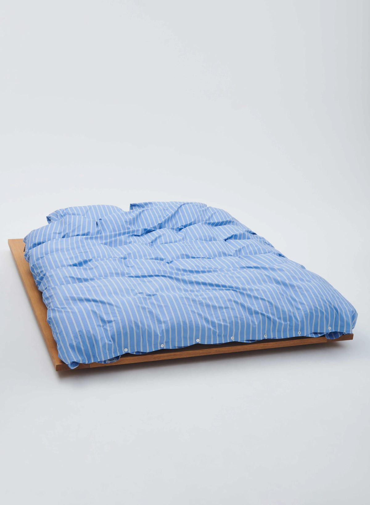 Double Duvet Cover - Island Blue Stripes, 240x220 - Tekla