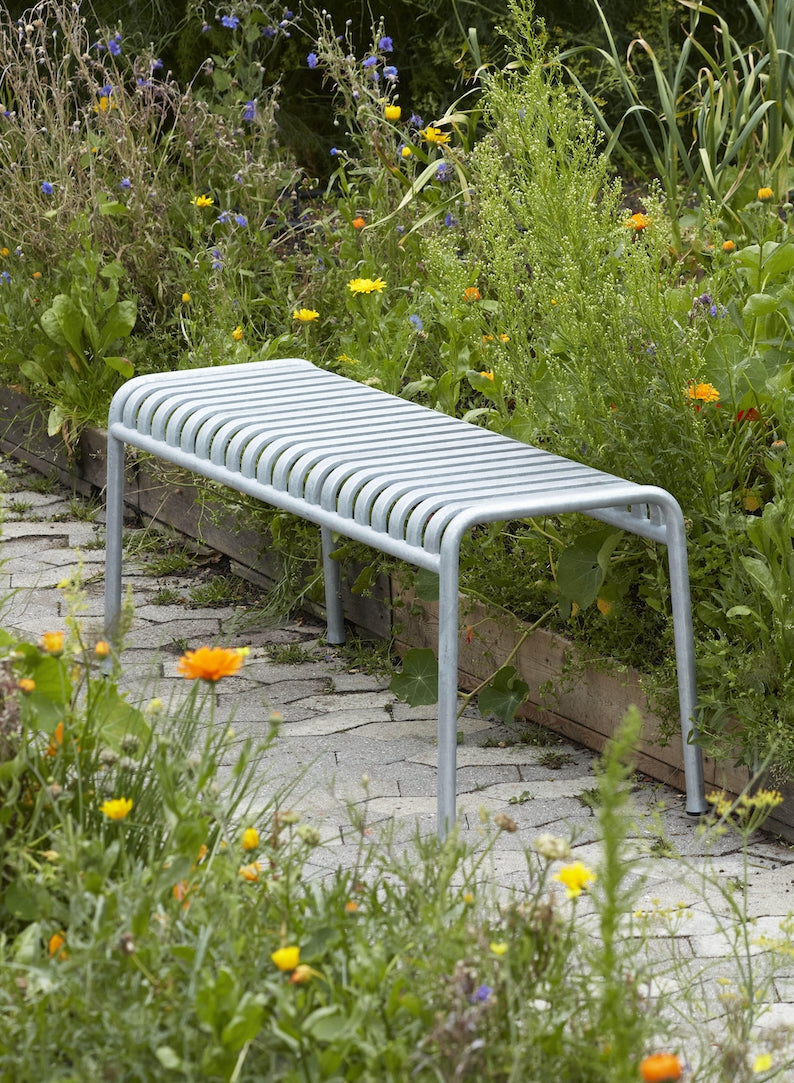 Palissade Bench, Galvanised Steel - HAY