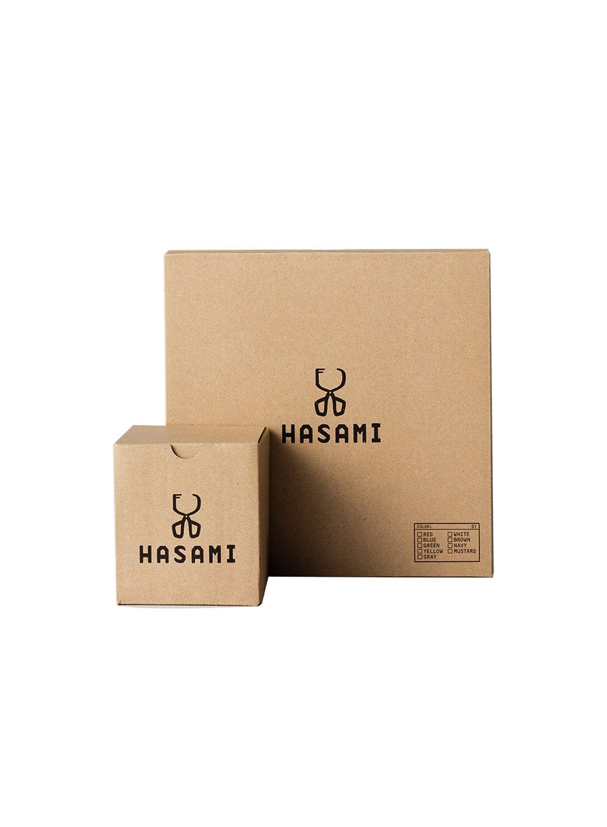 Blokkom Mini, Bruin - Hasami