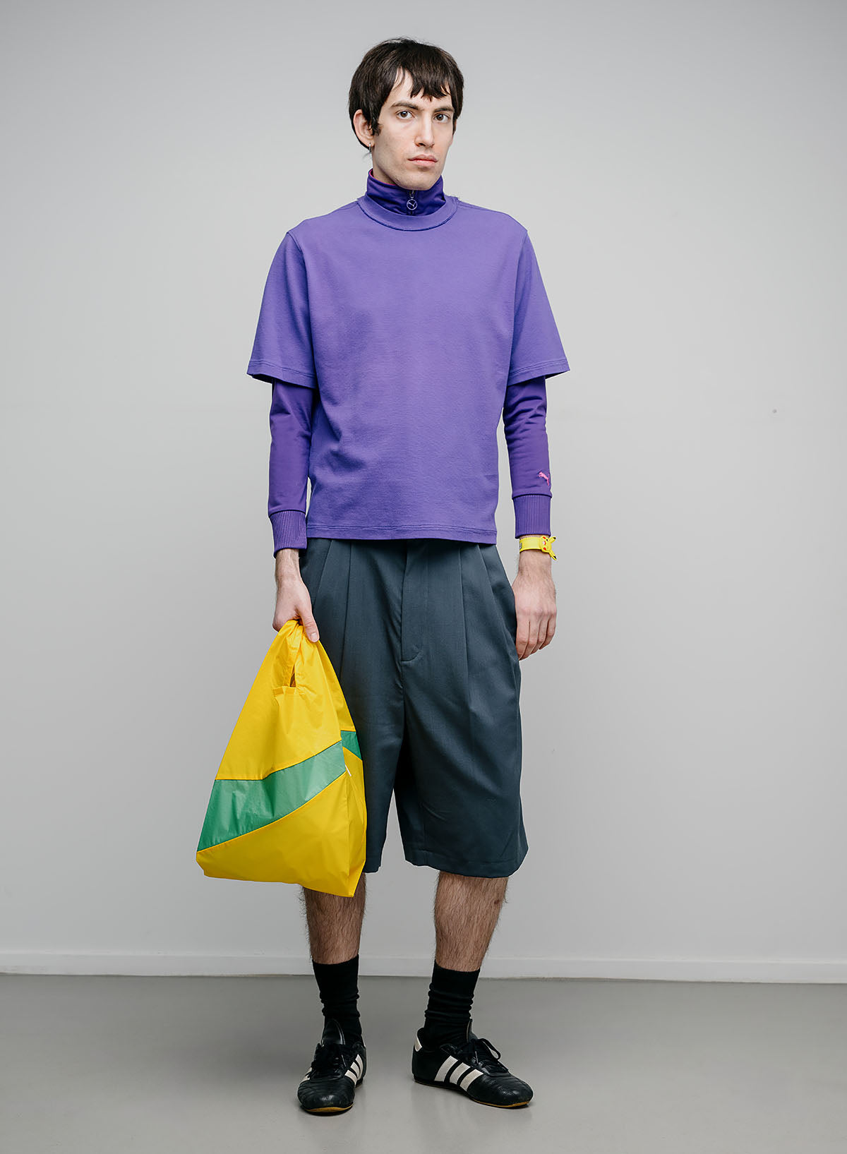 The New Shopping Bag Sunflower & Holly Green Medium