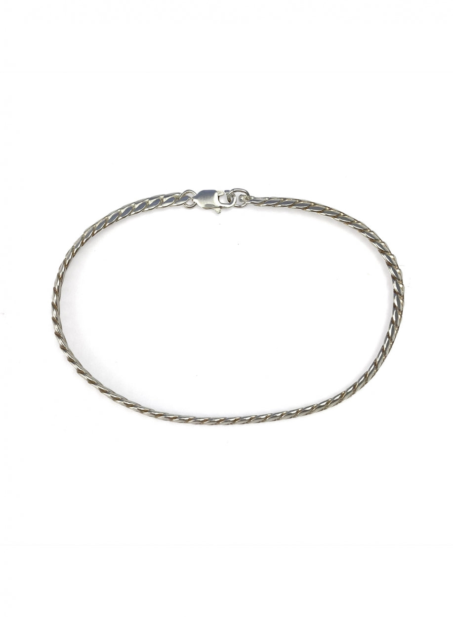 Bracelet, Hera Wide Silver, 19cm - Martine Viergever