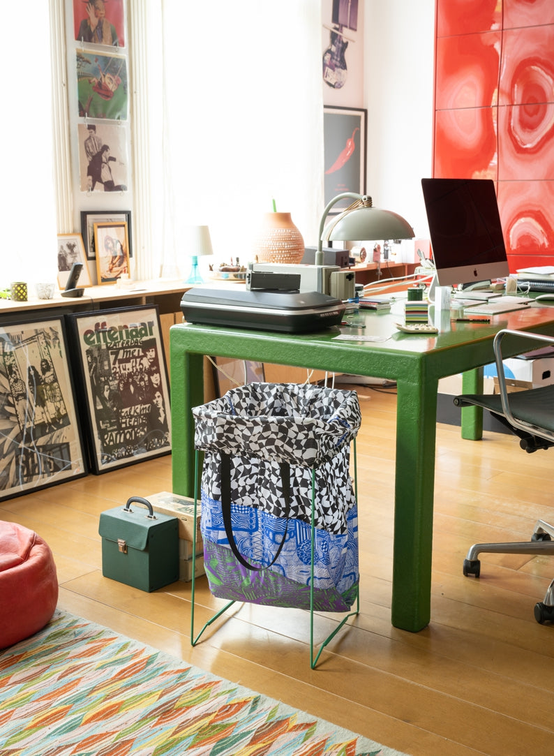 The New Trash Bag Terrazzo Taselaar Blue Large