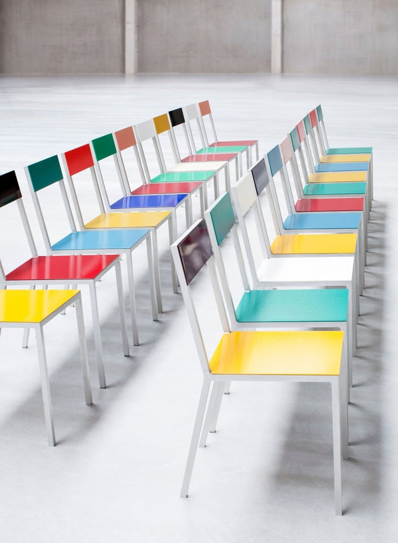 Alu Chair, White Seat, White Back - Muller van Severen