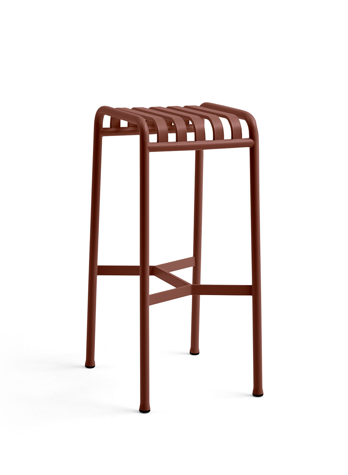 Palissade Bar Stool, Iron Red - HAY