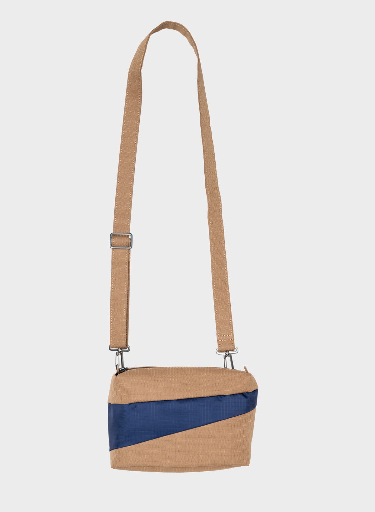 The New Bum Bag Camel & Navy Small