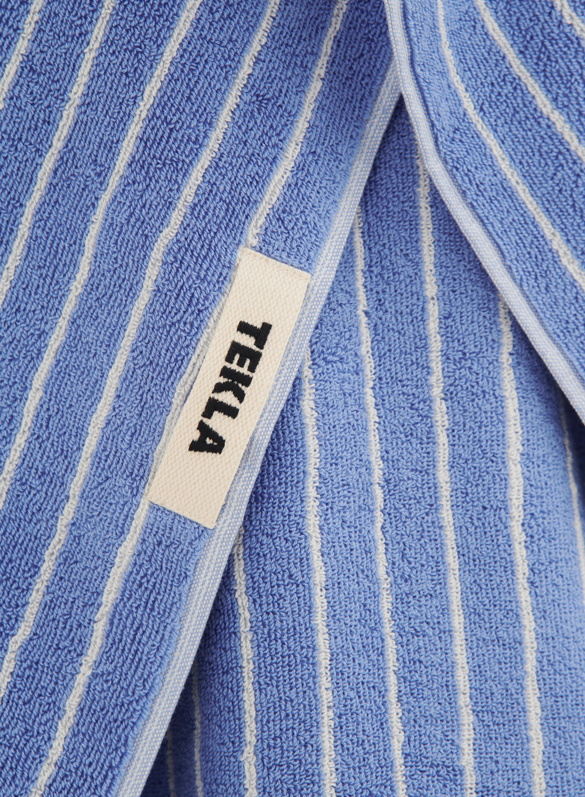 Bath Towel, Clear Blue Stripes - Tekla