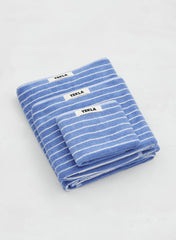Bath Towel, Clear Blue Stripes - Tekla