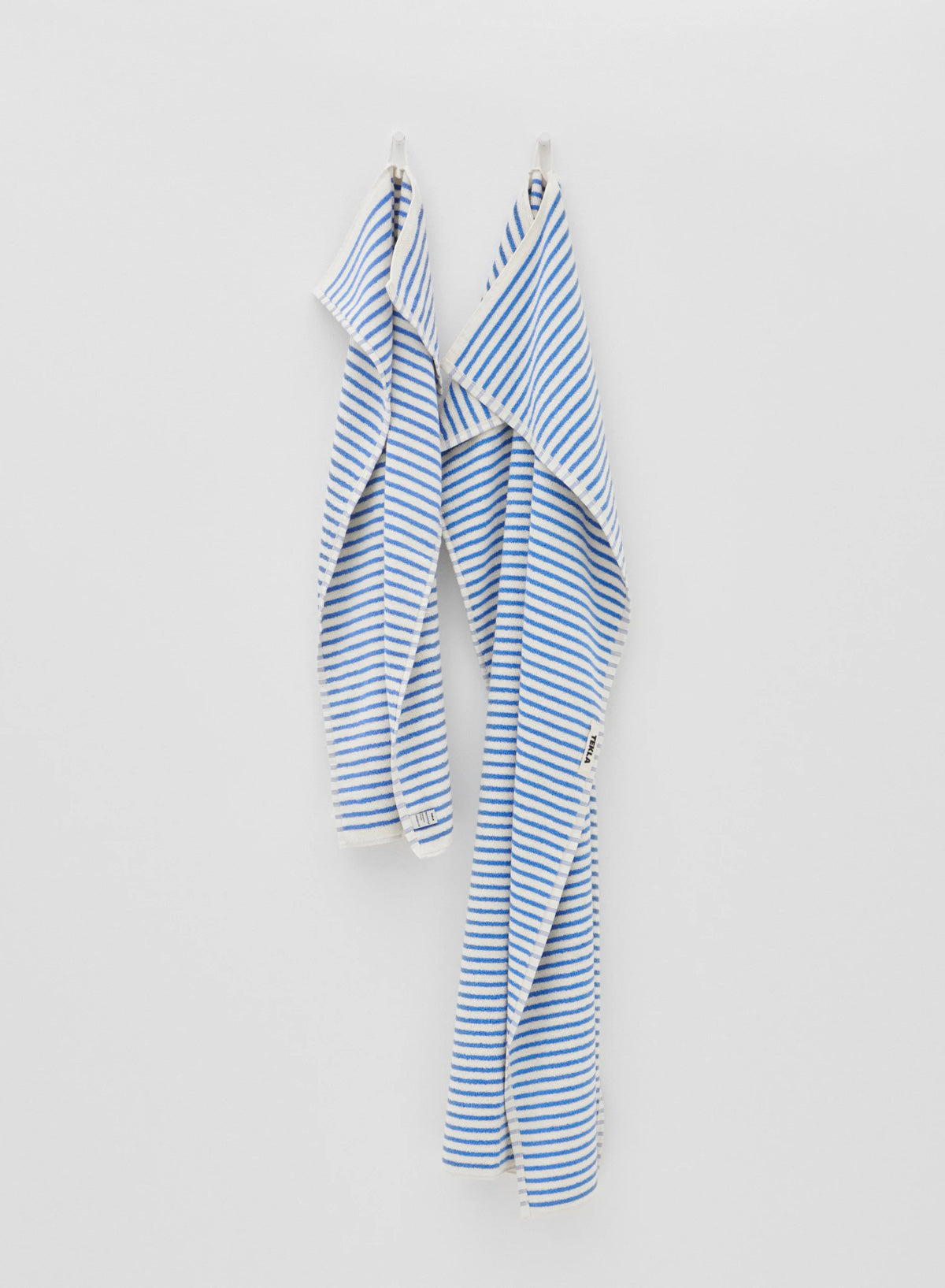 Bath Towel, Coastal Blue Stripes - Tekla