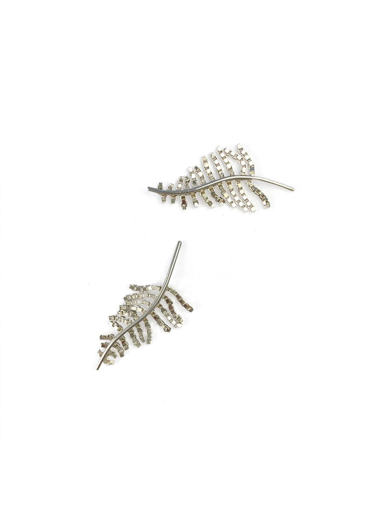 Earrings, Gaia Silver - Martine Viergever
