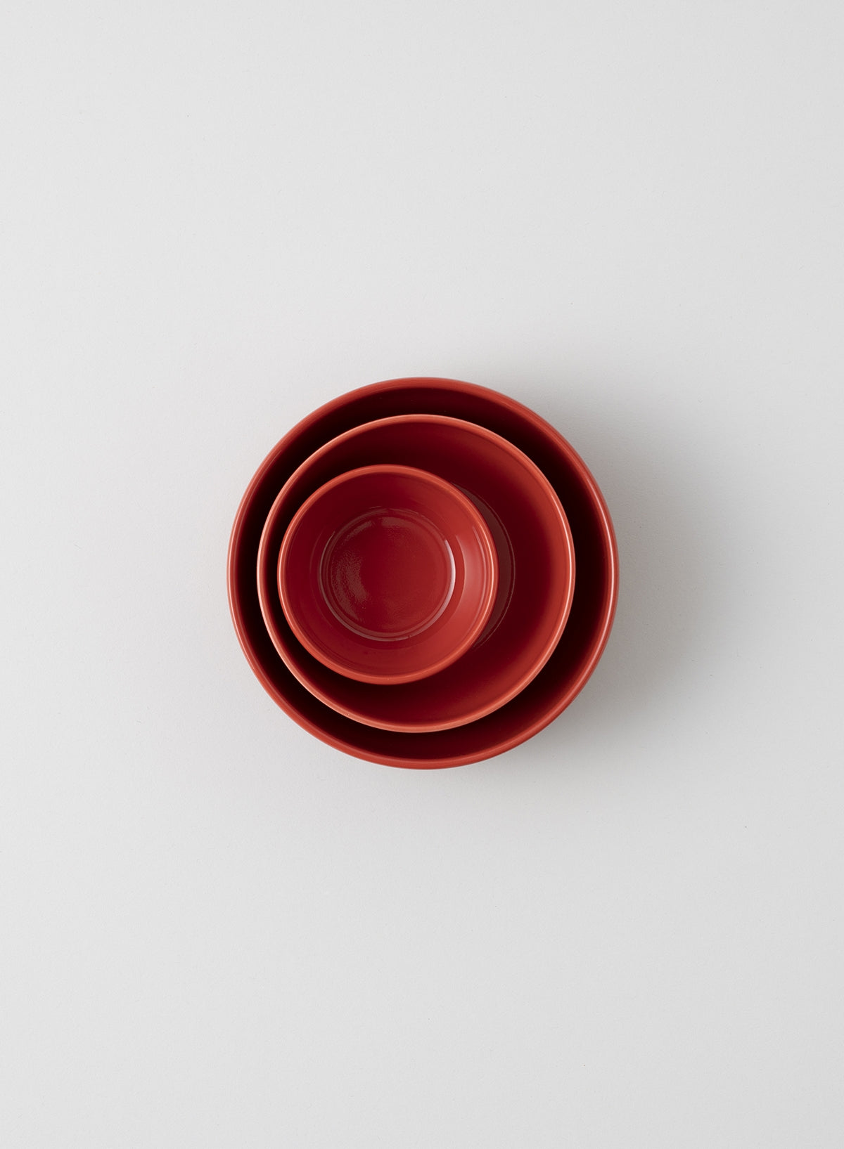 Blockbowl Large, Red - Hasami
