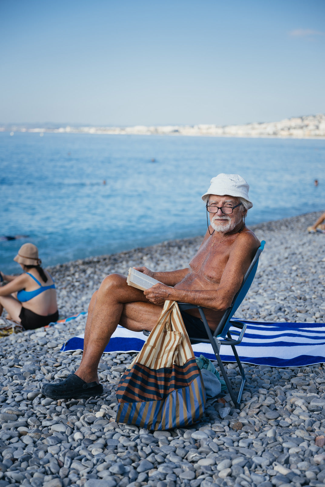スーザンベル　M ポールスミス　2 Susan Bijl x Paul Smith - Navy Mixed-Stripe 'The New