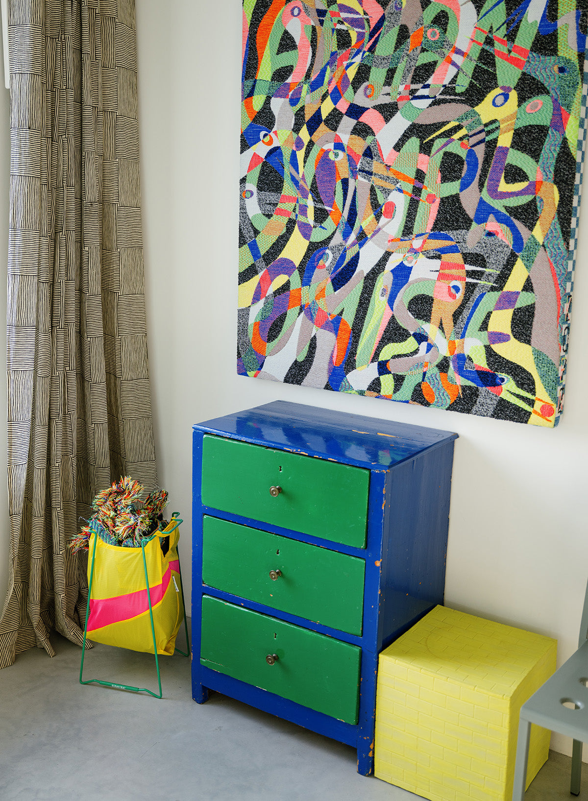 Garbage Rack Curtain Trash Rack Green Medium – SUSAN BIJL
