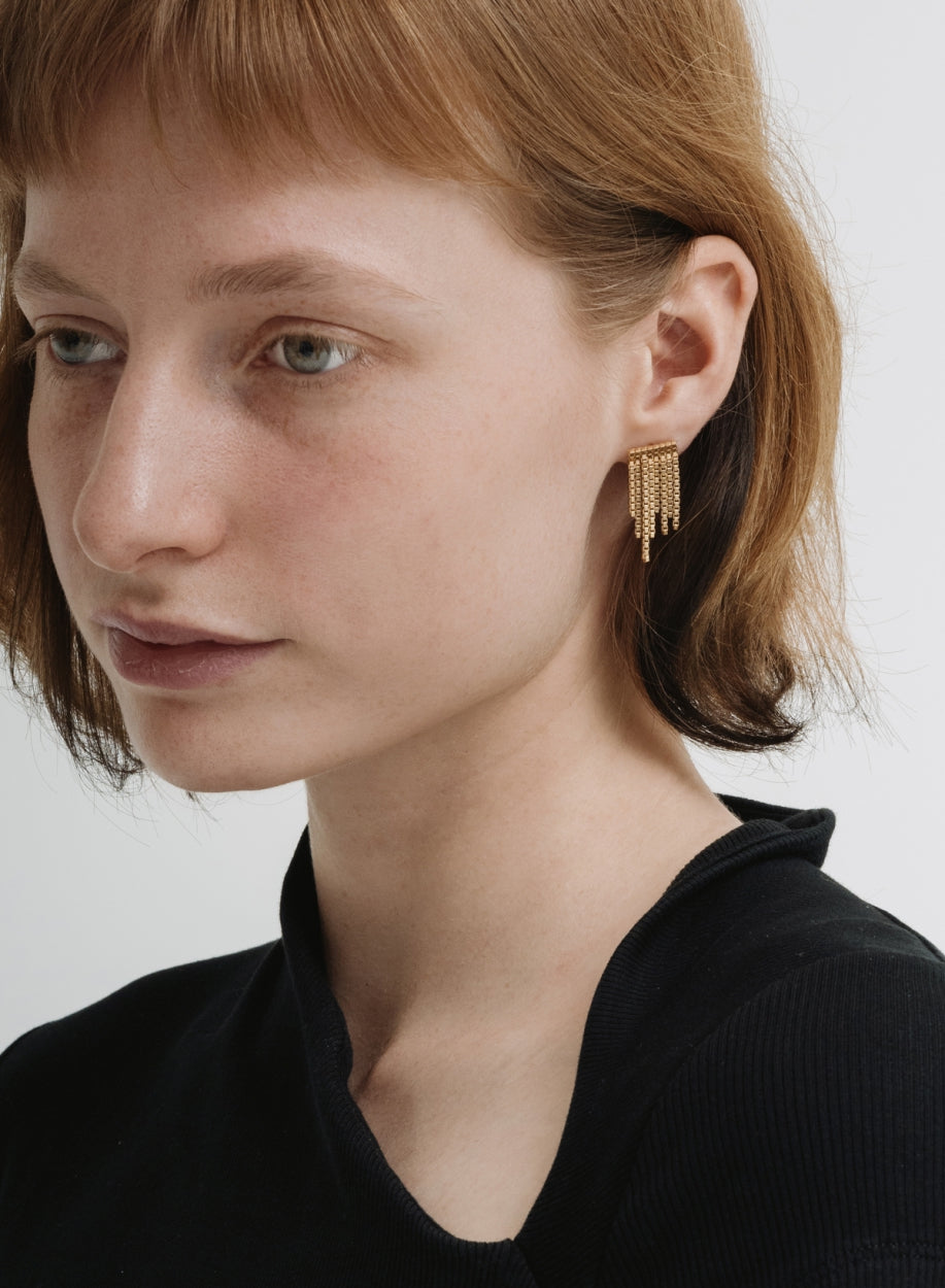Earrings, Disco Gold, Big - Martine Viergever