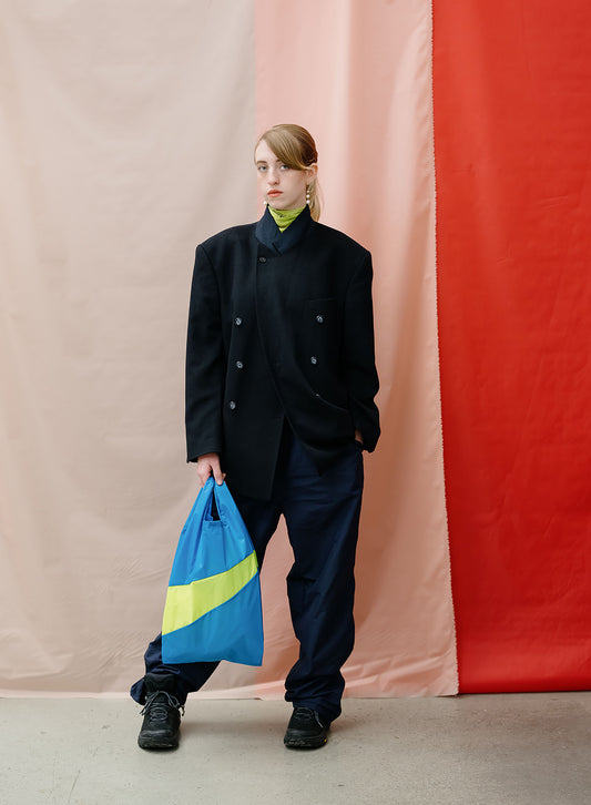 The New Shopping Bag Wave & Fluo Yellow Medium