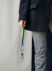 The New Keychain Dark Petrol & Fluo Yellow