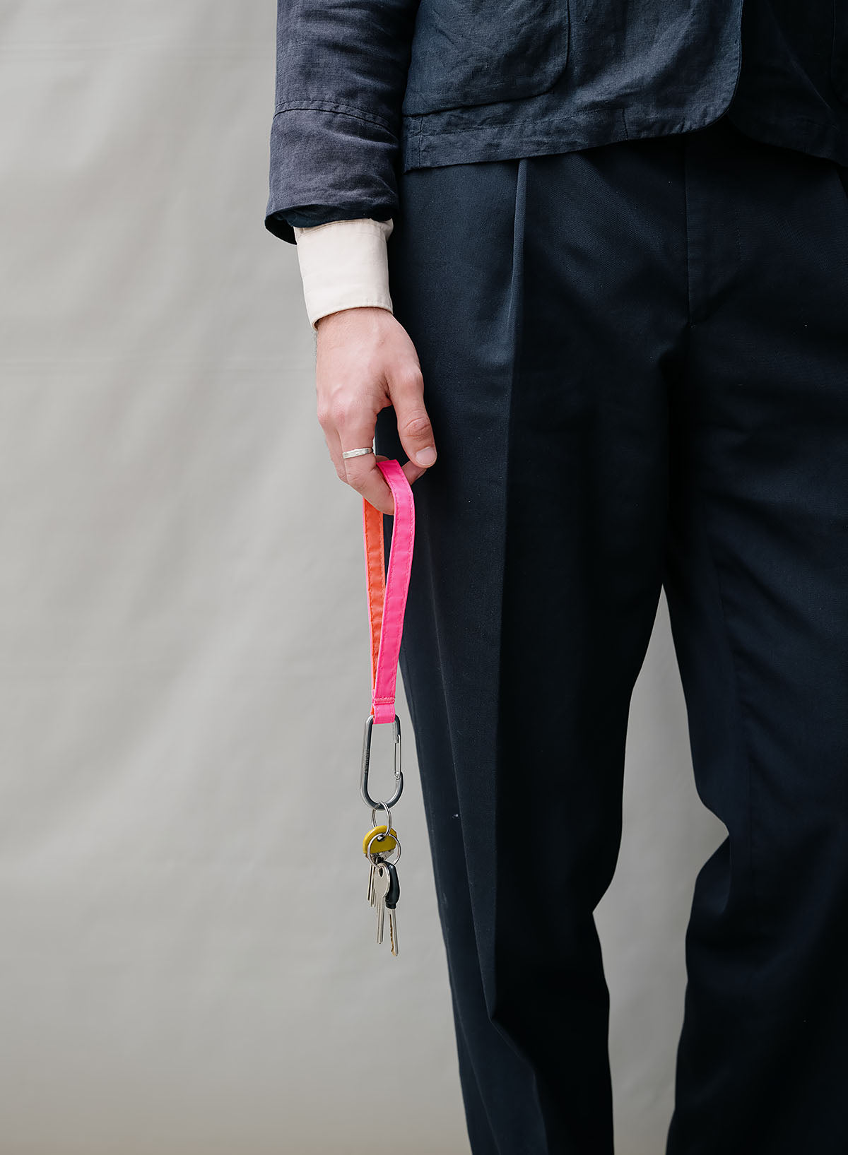 The New Keychain Fluo Pink & Coral