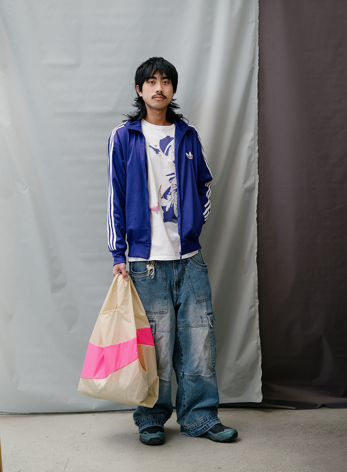 The New Shopping Bag Shore & Fluo Pink Large