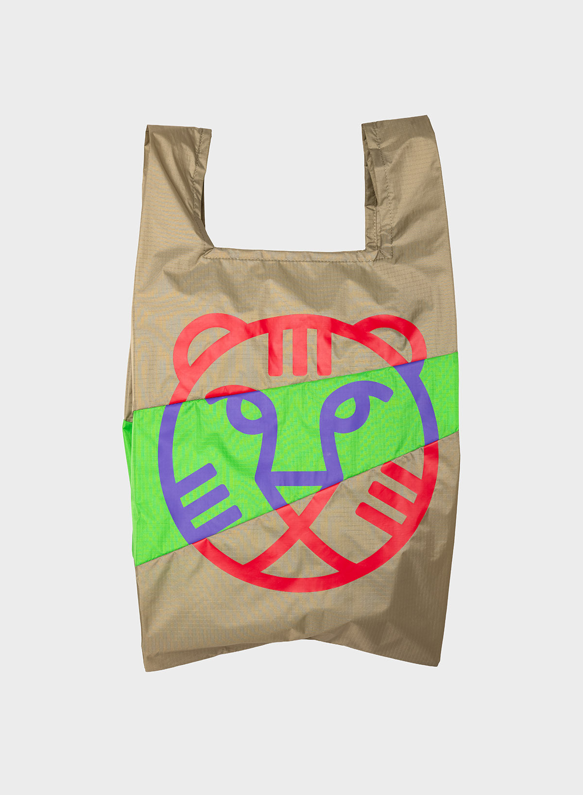 The New Shopping Bag Clay & Greenscreen Tiger Large
