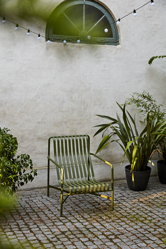 Palissade Lounge Chair High, Olive - HAY