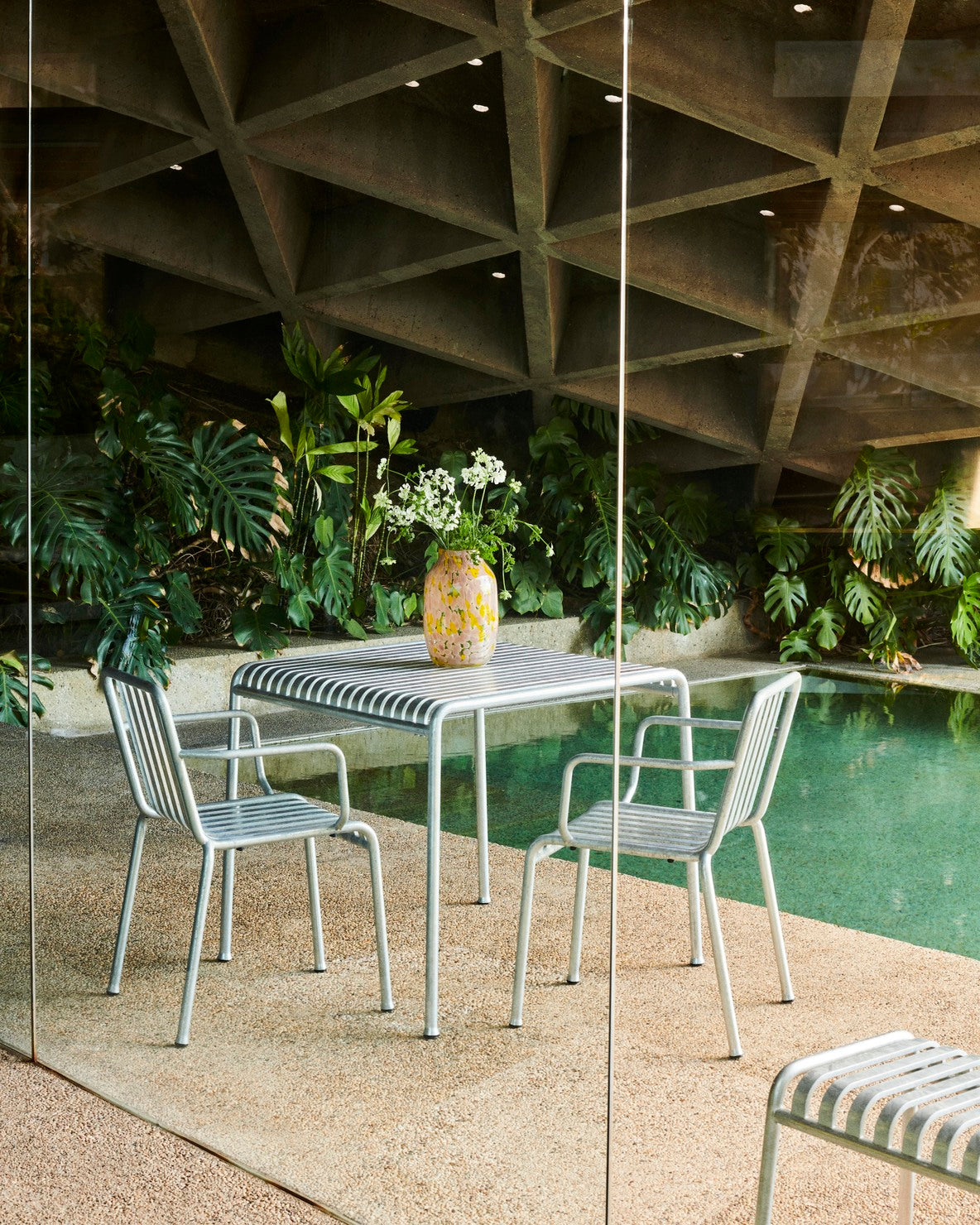 Palissade Table, Galvanised Steel 82,5 - HAY