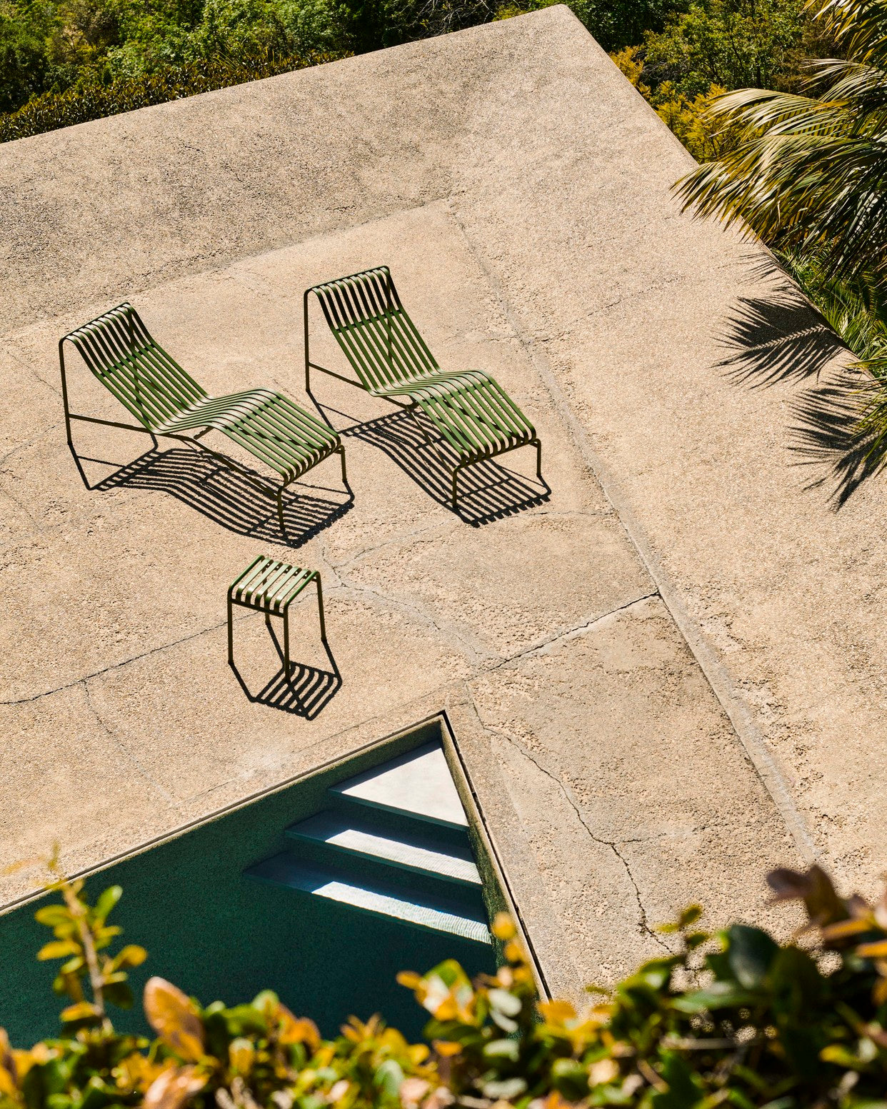 Palissade Chaise Longue, Gegalvaniseerd Staal - HAY