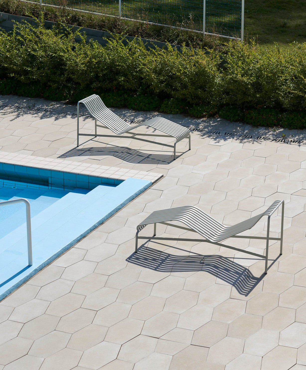 Palissade Chaise Longue, Gegalvaniseerd Staal - HAY