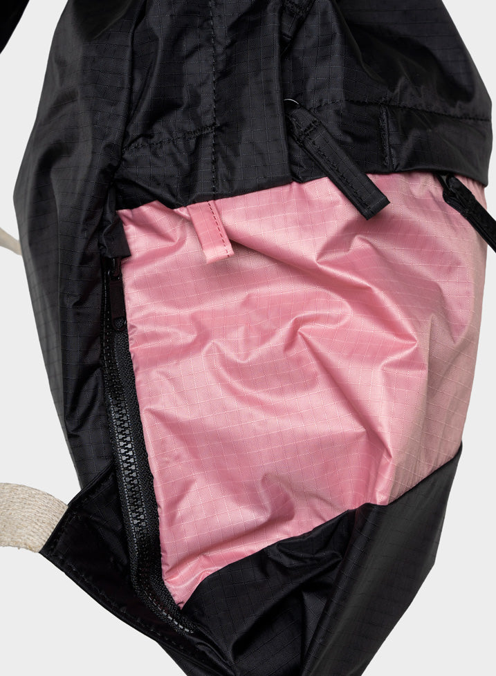 The New Foldable Backpack Black & Pink Panther Medium