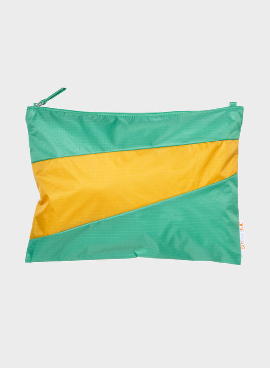 The New Pouch Holly Green & Calendula Large