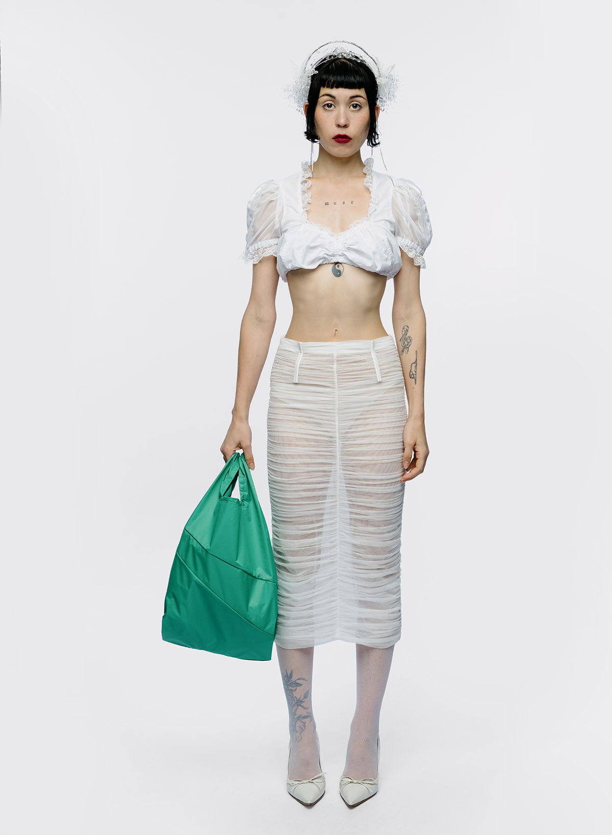 The New Shopping Bag Holly Green Medium