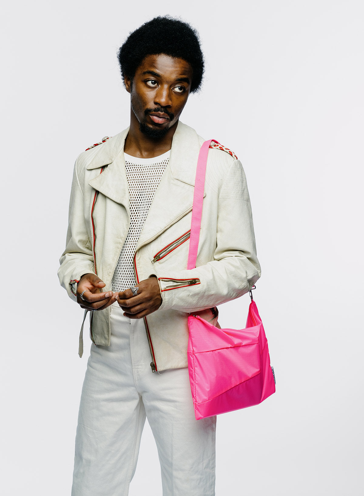 The New Pouch Fluo Pink Large