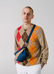 The New Bum Bag Navy & Camel Small