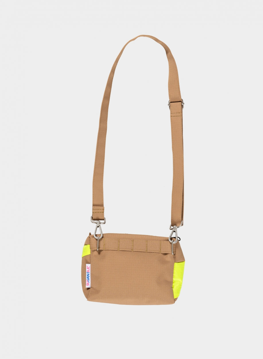 The New Bum Bag Camel & Fluo Yellow Small