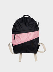 The New Foldable Backpack Black & Pink Panther Medium