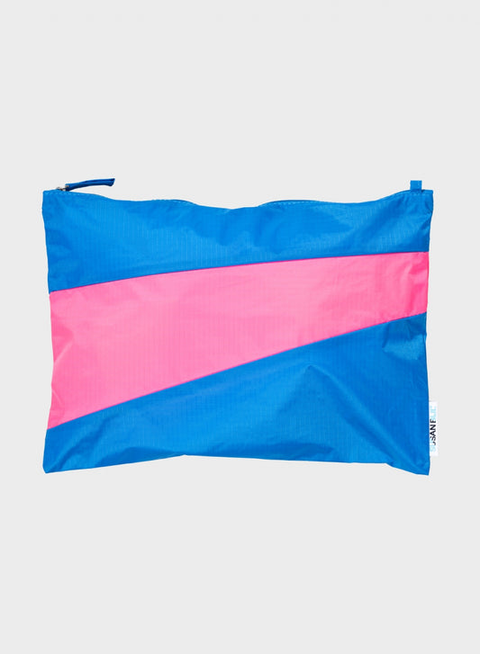 The New Pouch Wave & Fluo Pink Large