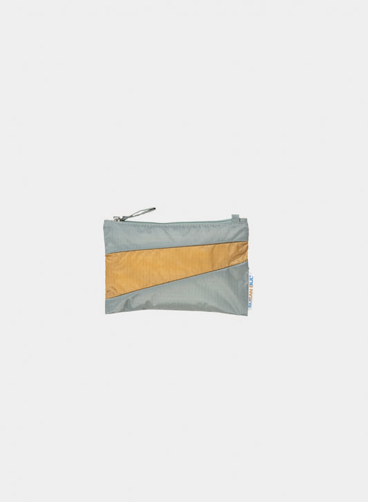 The New Pouch Grey & Camel Small