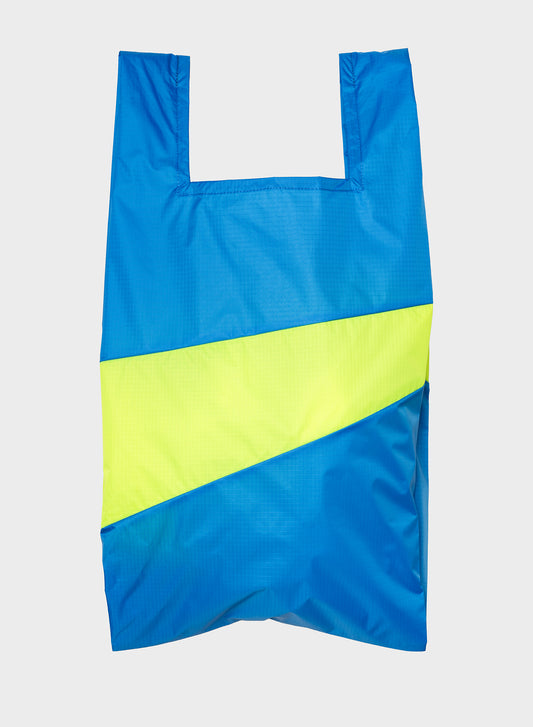 The New Shopping Bag Wave & Fluo Yellow Large