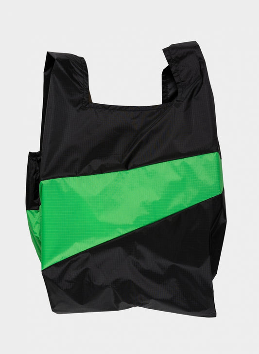 The New Shopping Bag Black & Greenscreen Large