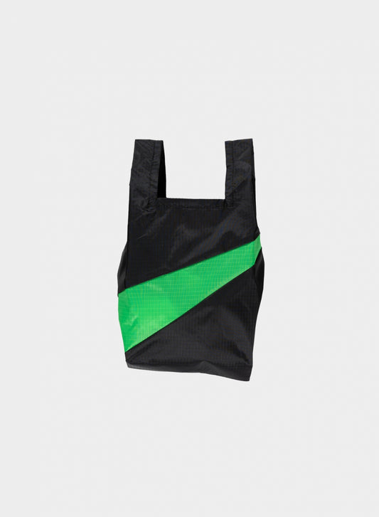 The New Shopping Bag Black & Greenscreen Small