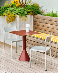 Palissade Cone Table Square 65, Iron Red - HAY