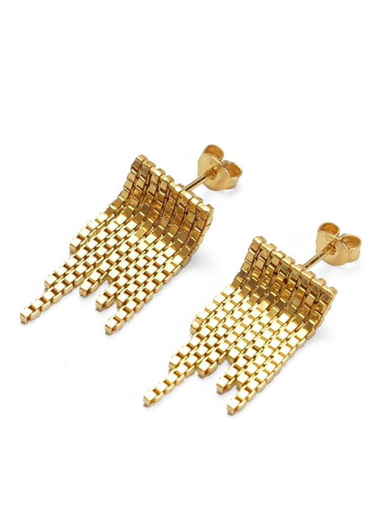 Earrings, Disco Gold, Big - Martine Viergever