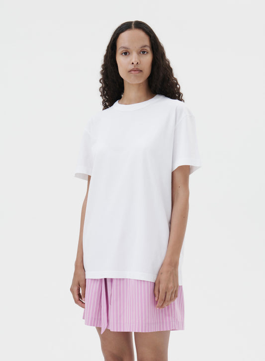 Slaapshirt Kort, Wit - Tekla