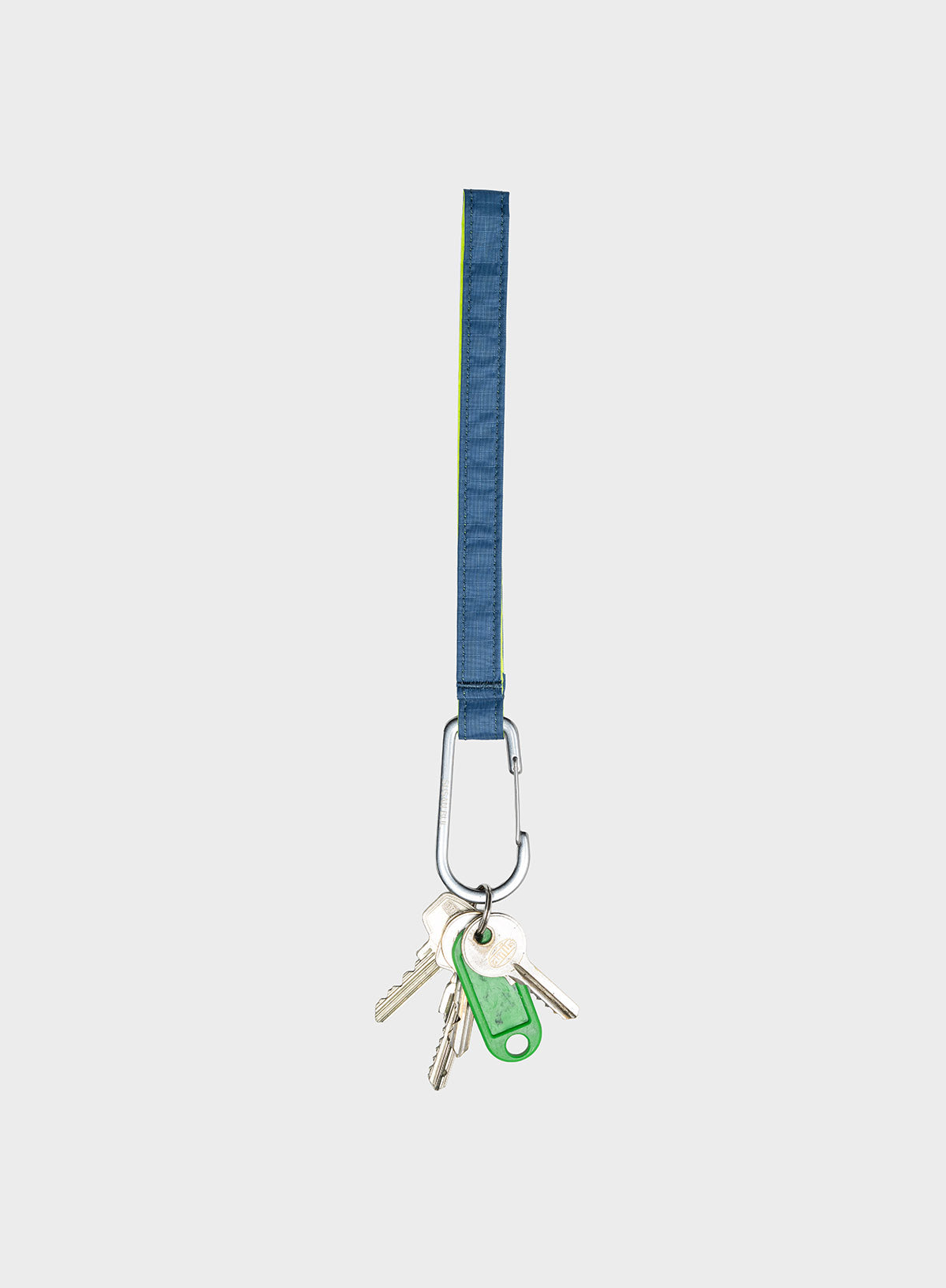 The New Keychain Dark Petrol & Fluo Yellow
