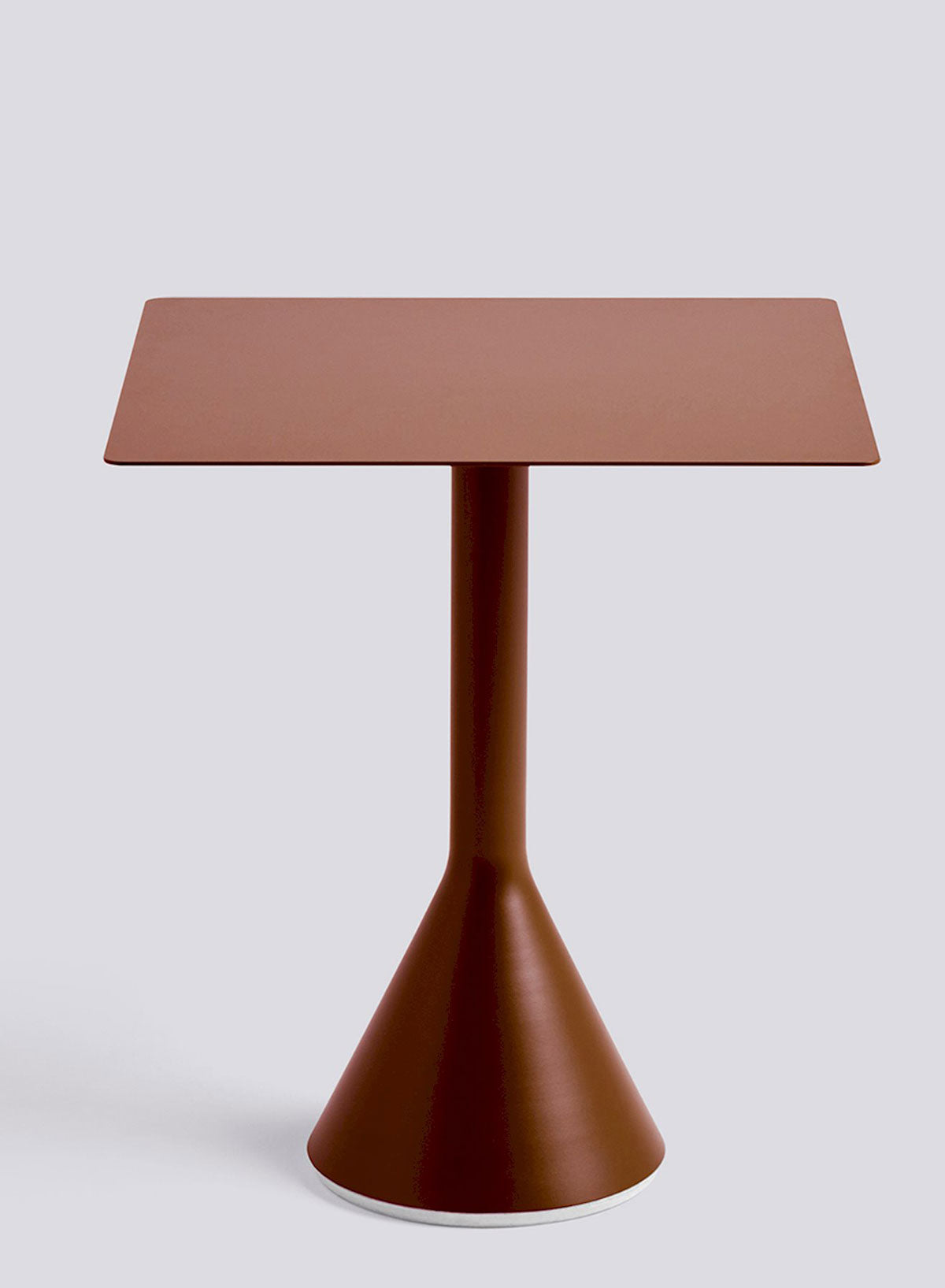 Palissade Cone Table Square 65, Iron Red - HAY