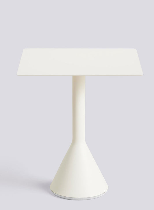 Palissade Cone Table Square 65, Cream White - HAY