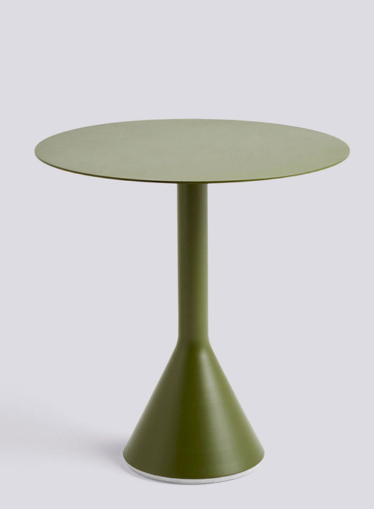 Palissade Cone Table Round 70, Olive - HAY