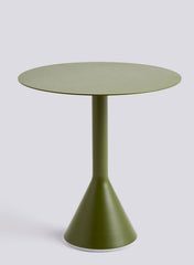 Palissade Cone Table Round 70, Olive - HAY