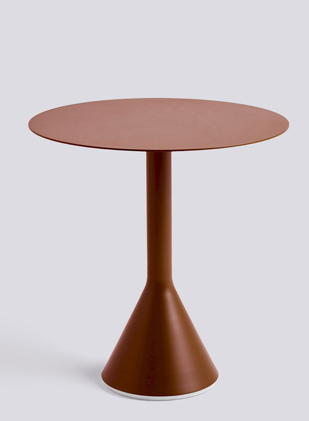 Palissade Cone Table Round 70, Iron Red - HAY